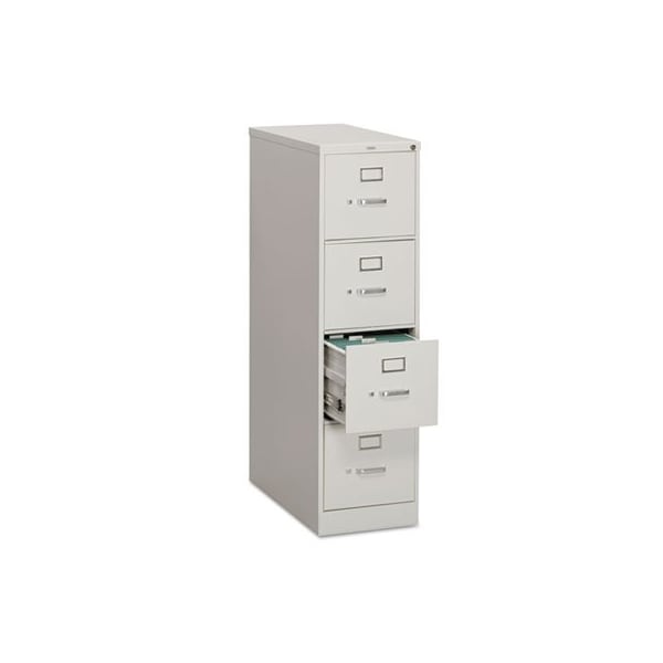 HON, 310 SERIES FOUR-DRAWER FULL-SUSPENSION FILE, LETTER, 15W X 26.5D X 52H, LIGHT GRAY